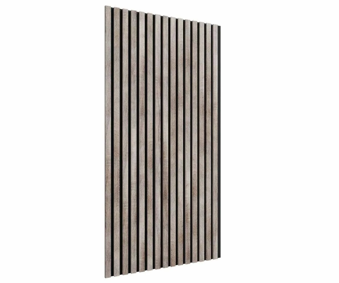 МДФ стеновая панель акустическая Cosca Decor Сканди Дуб Дымчатый черный войлок 1200×600×19 МДФ стеновая панель акустическая Cosca Decor Сканди Дуб Дымчатый черный войлок 1200×600×19